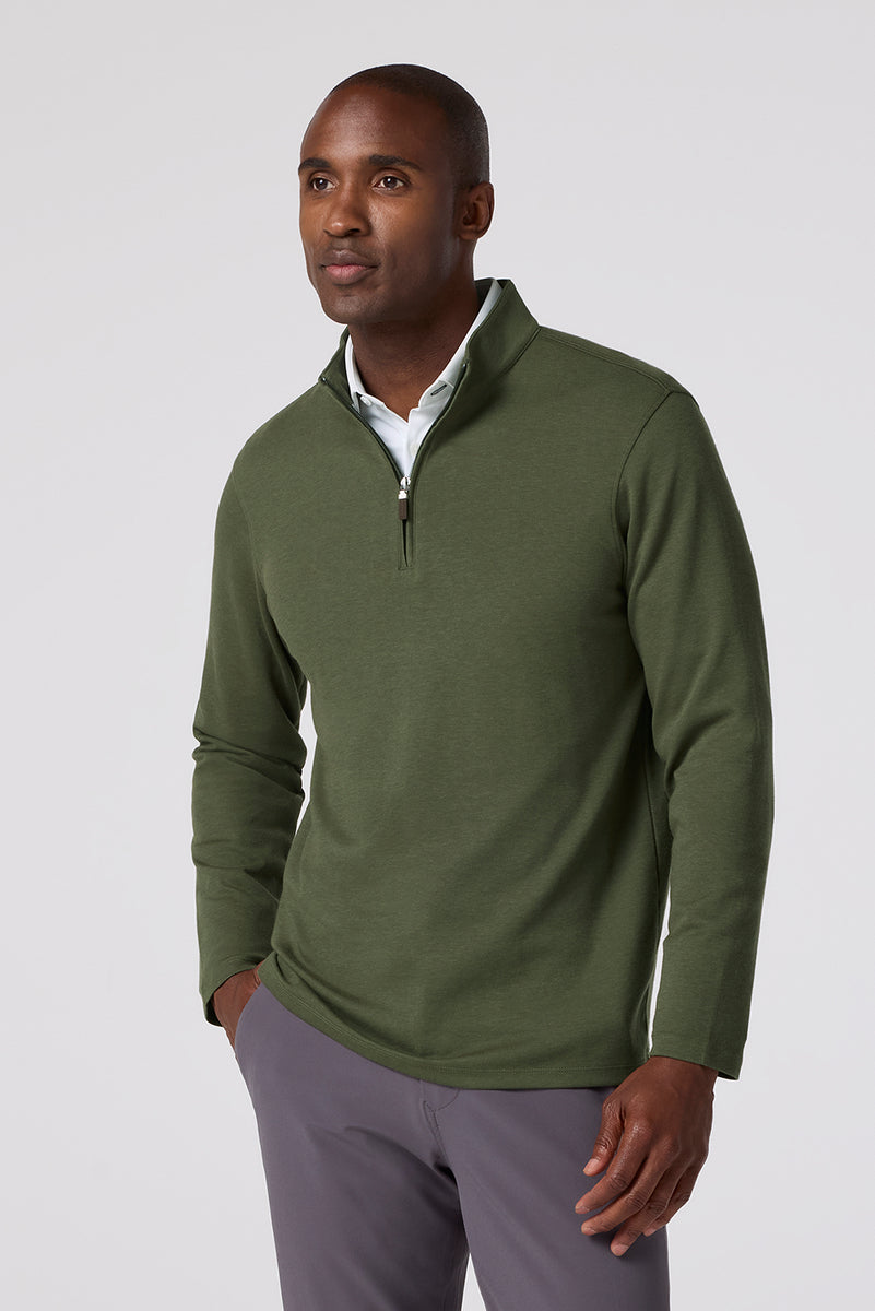 Mizzen Main KPI Olive Quarter Zip – The Foursome & Boundary Clothing