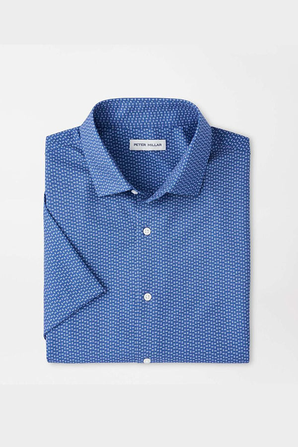 peter millar dress shirt Langley Crown Lite Cotton-Stretch Sport Shirt