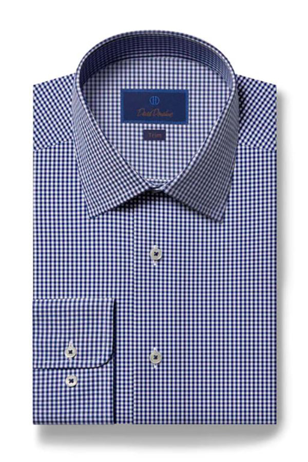 david donahue dress shirts David Donahue Slim Fit Super Fine Twill Dress Shirt - White